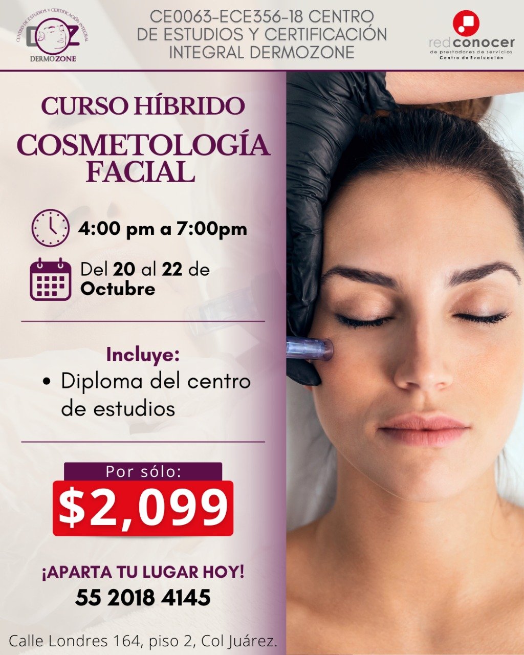 curso cosmetologia facial