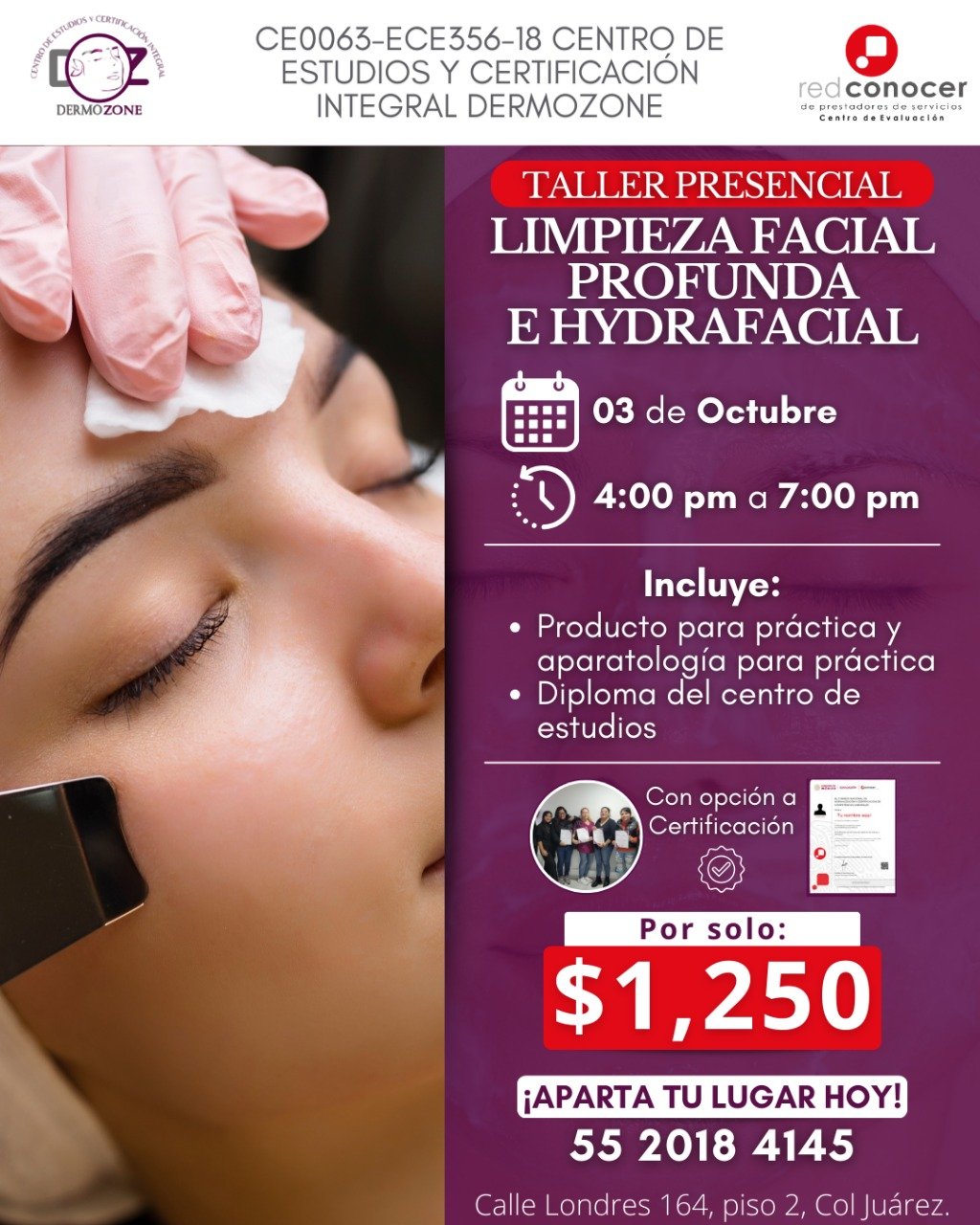 curso limpieza facial